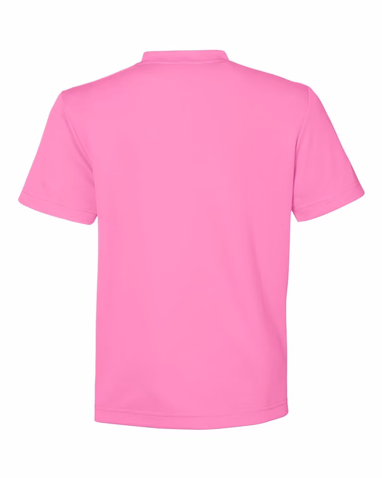 Youth Zone Performance Mesh T-Shirt — Sport Charity Pink