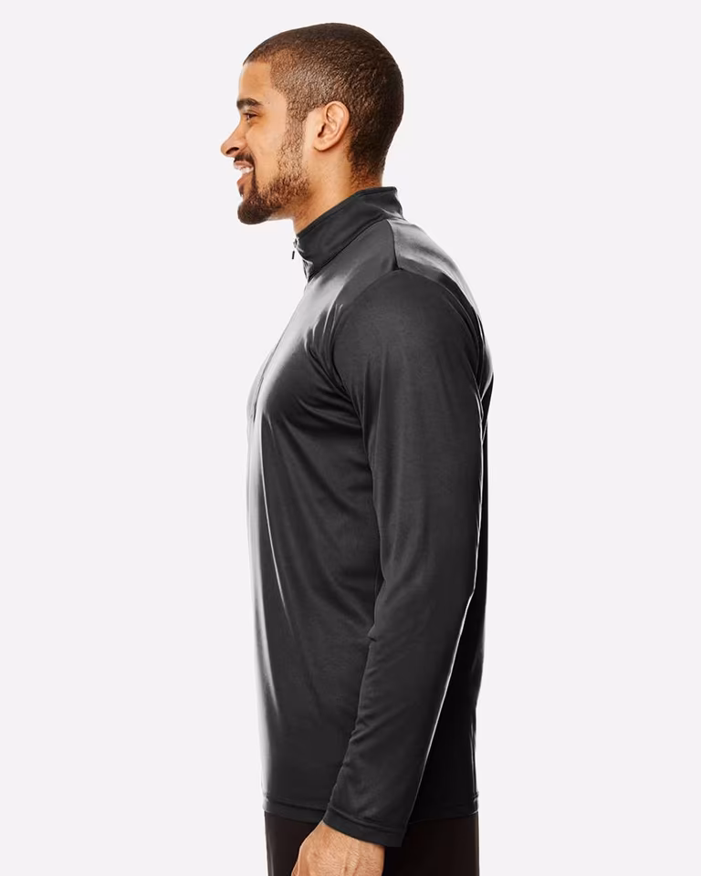 Men's Zone Performance Quarter-Zip Pullover — Black