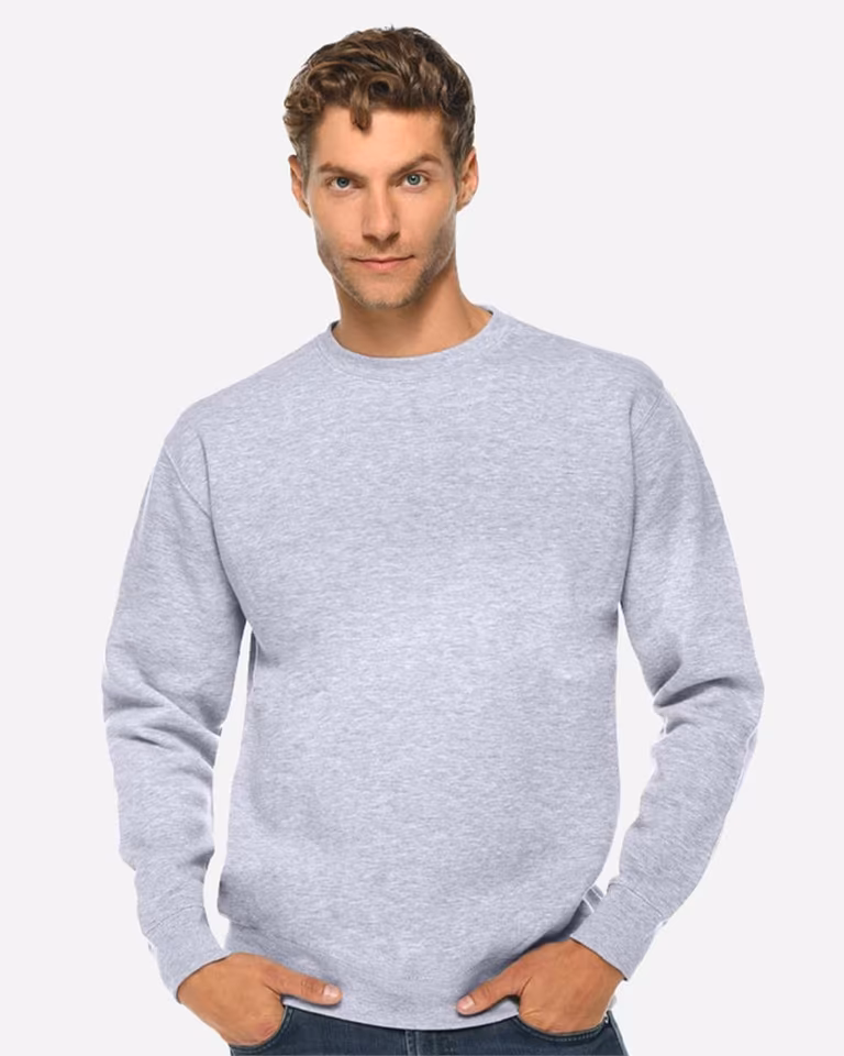 Unisex Premium Crewneck Sweatshirt — Heather Grey