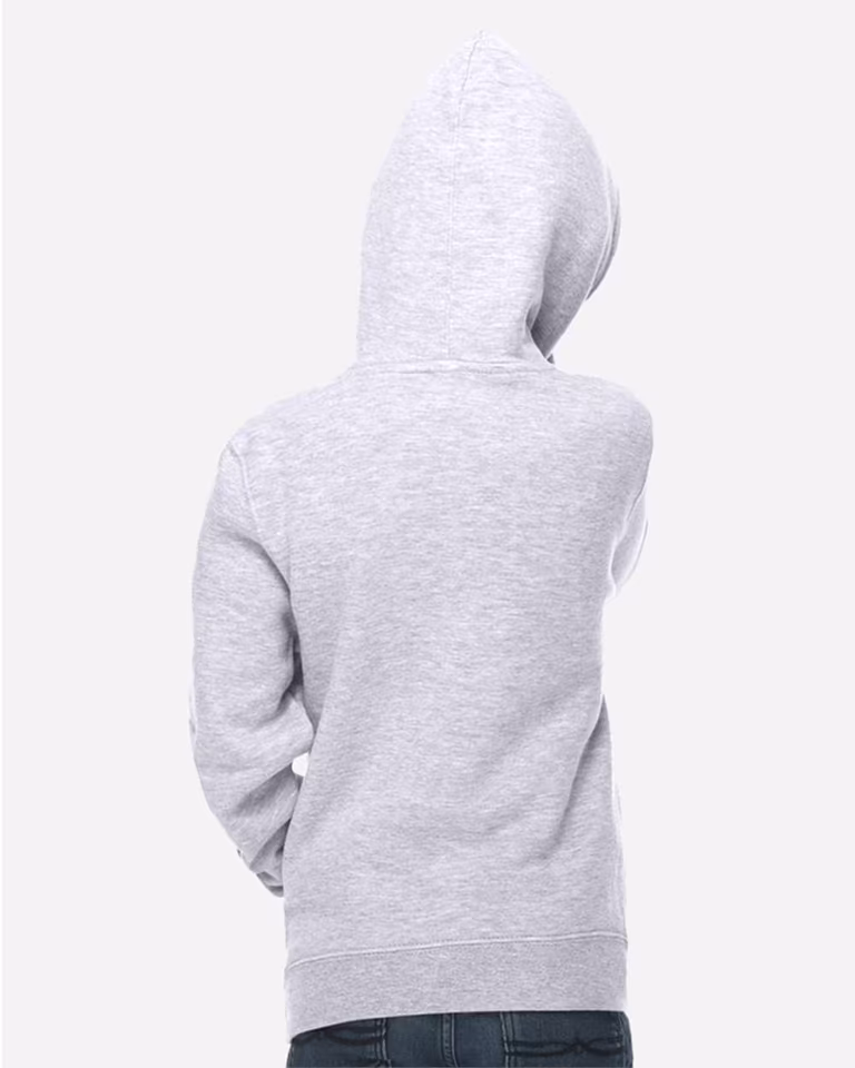 Youth Premium Hoodie Sweatshirt — Heather Grey
