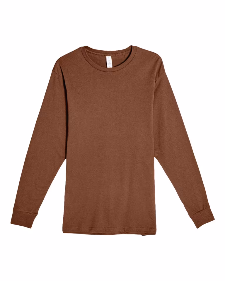 Unisex Heavyweight Long Sleeve Tee — Chestnut