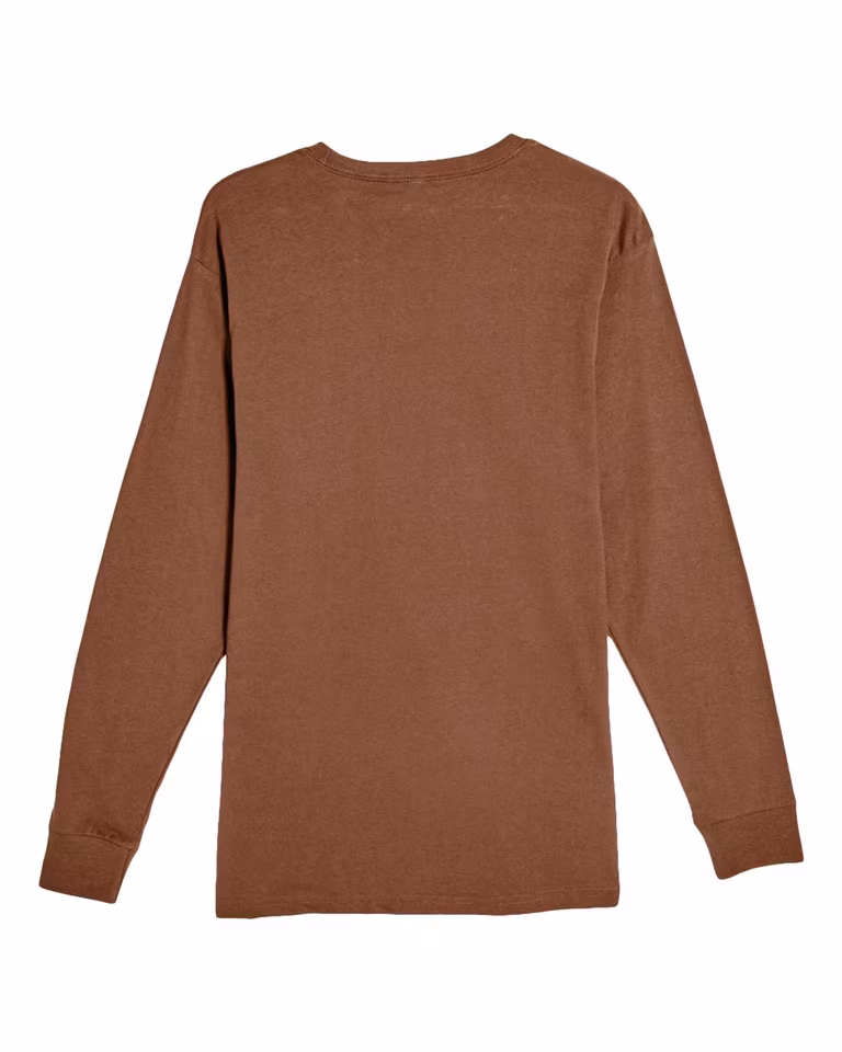 Unisex Heavyweight Long Sleeve Tee — Chestnut