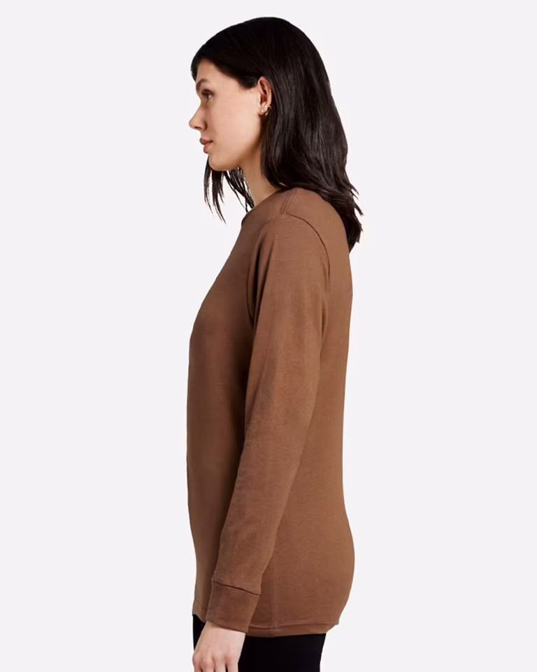 Unisex Heavyweight Long Sleeve Tee — Chestnut