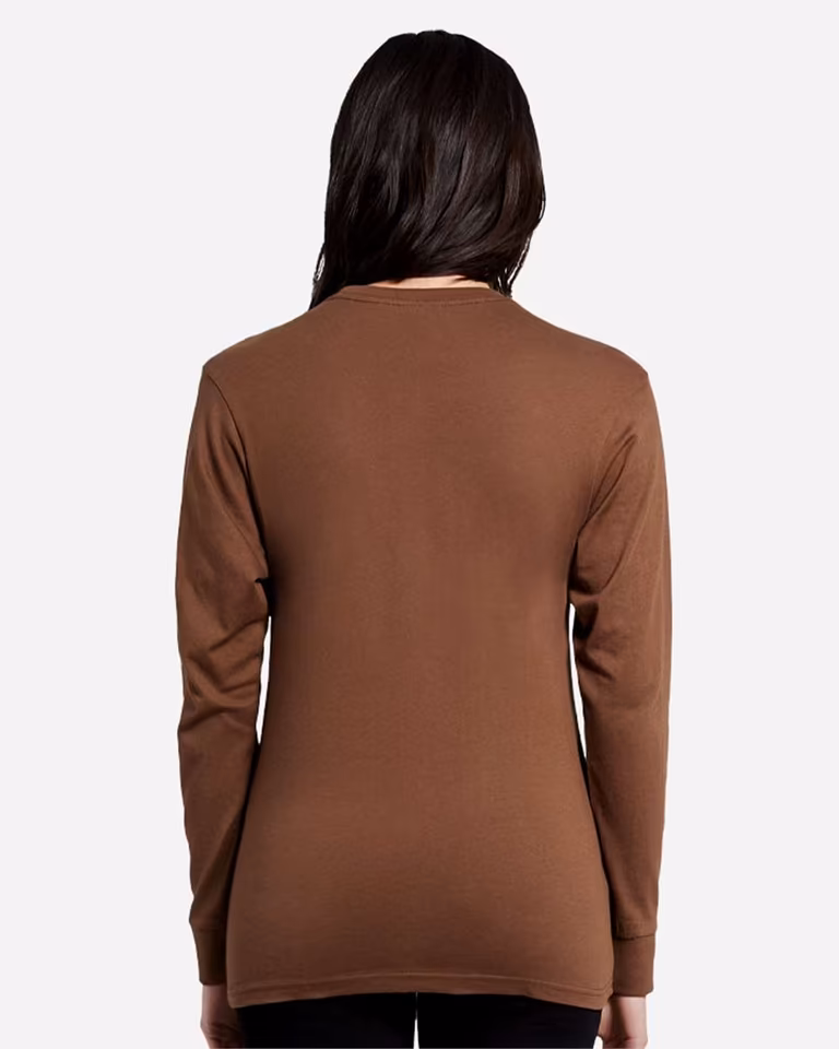 Unisex Heavyweight Long Sleeve Tee — Chestnut