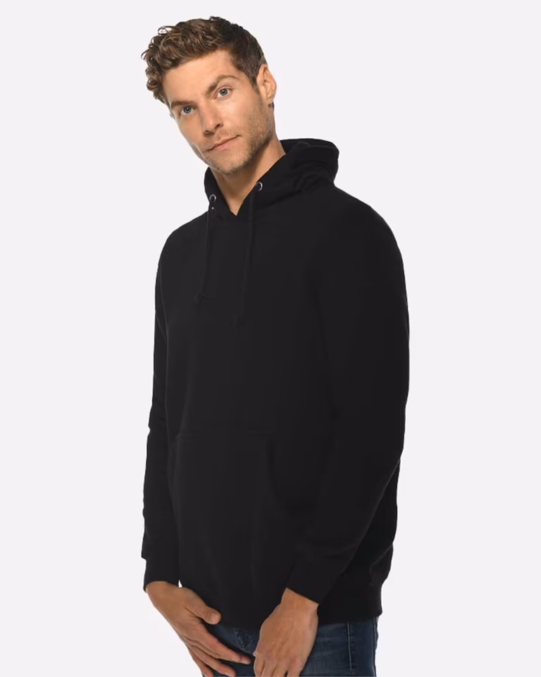 Unisex Heavyweight Hoodie Sweatshirt — Black