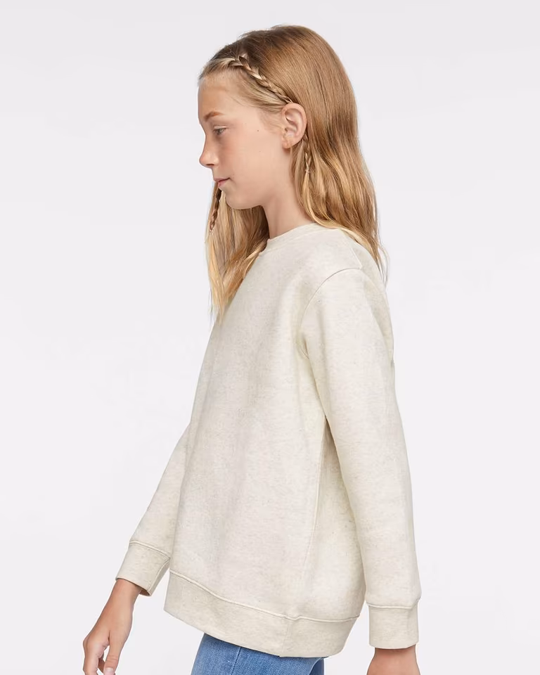 Youth Crewneck Sweatshirt — Natural Heather