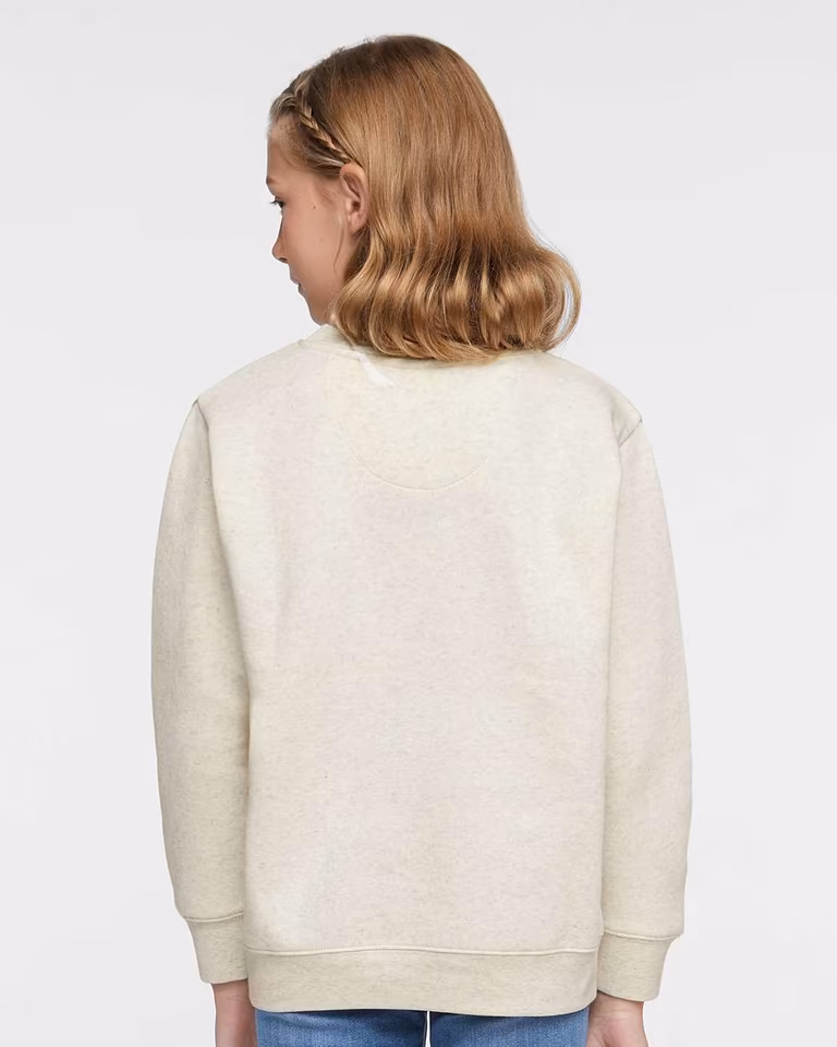 Youth Crewneck Sweatshirt — Natural Heather