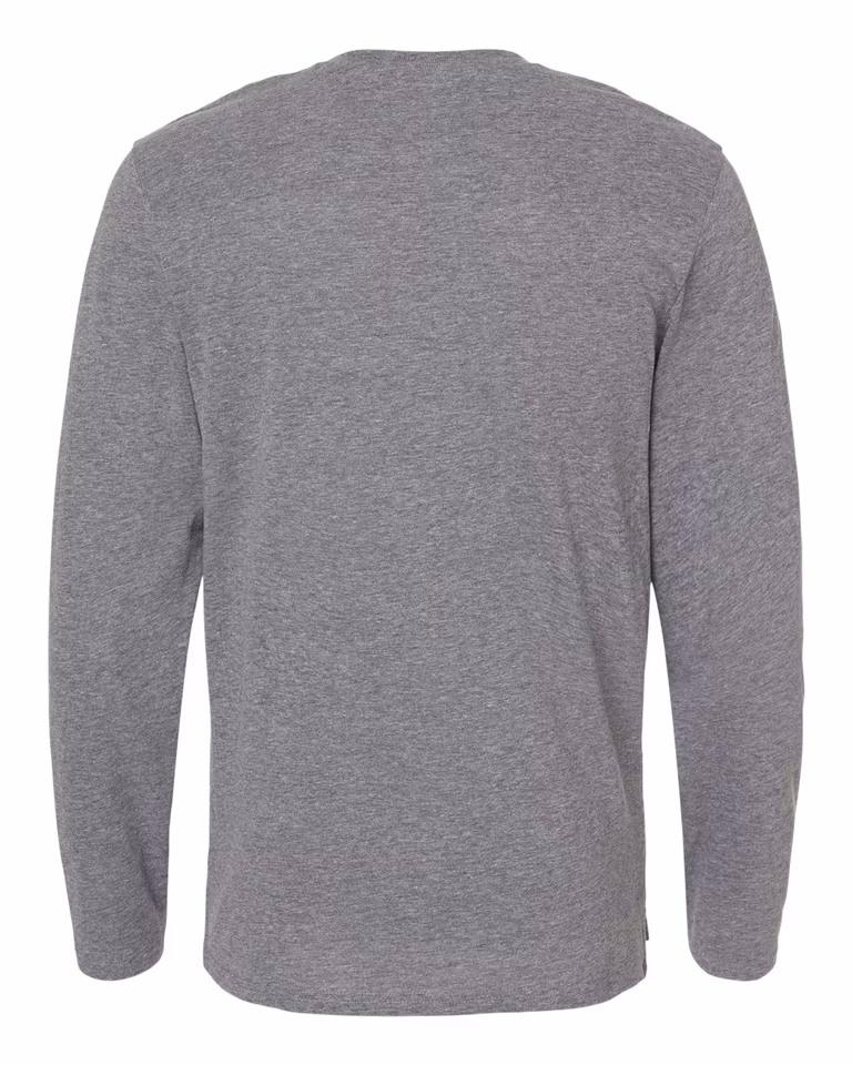 Unisex Fine Jersey Long Sleeve Tee — Granite Heather