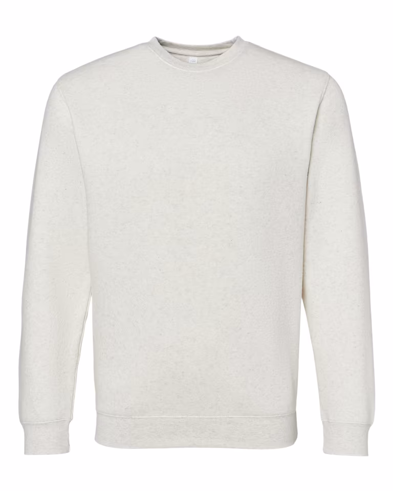 Unisex Elevated Fleece Crewneck Sweatshirt — Natural Heather