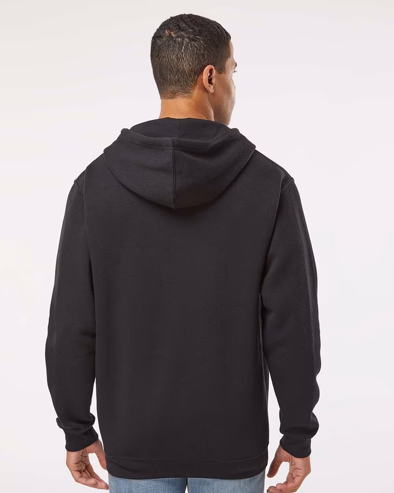 Unisex Elevated Fleece Hoodie Sweatshirt — Black
