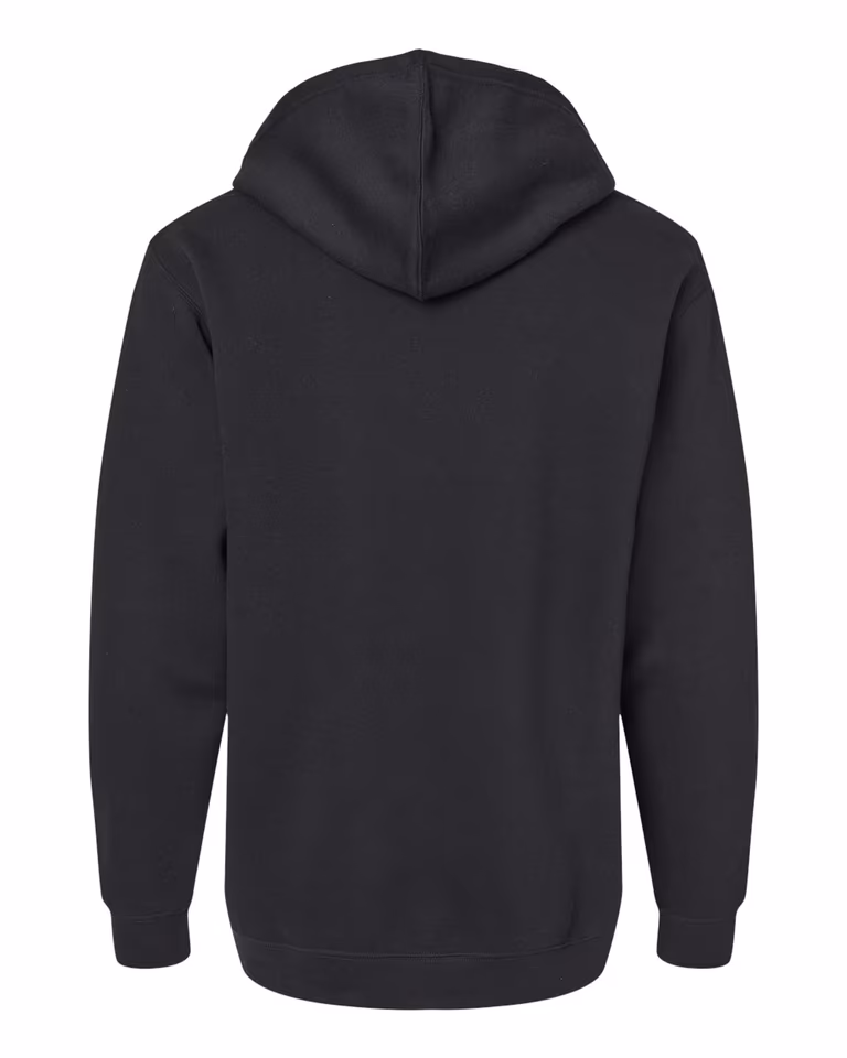 Unisex Elevated Fleece Hoodie Sweatshirt — Black