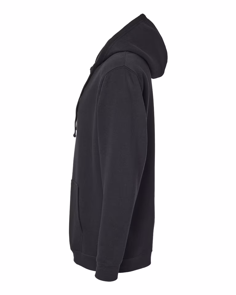 Unisex Elevated Fleece Hoodie Sweatshirt — Black