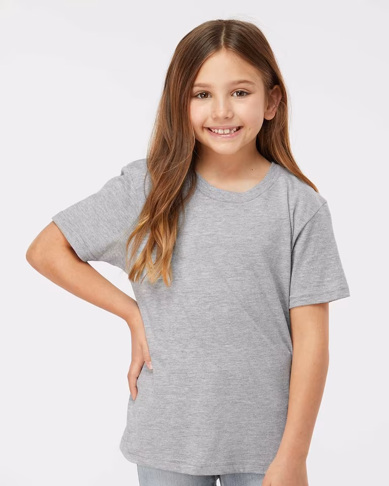 Youth Fine Jersey T-Shirt — Heather Grey