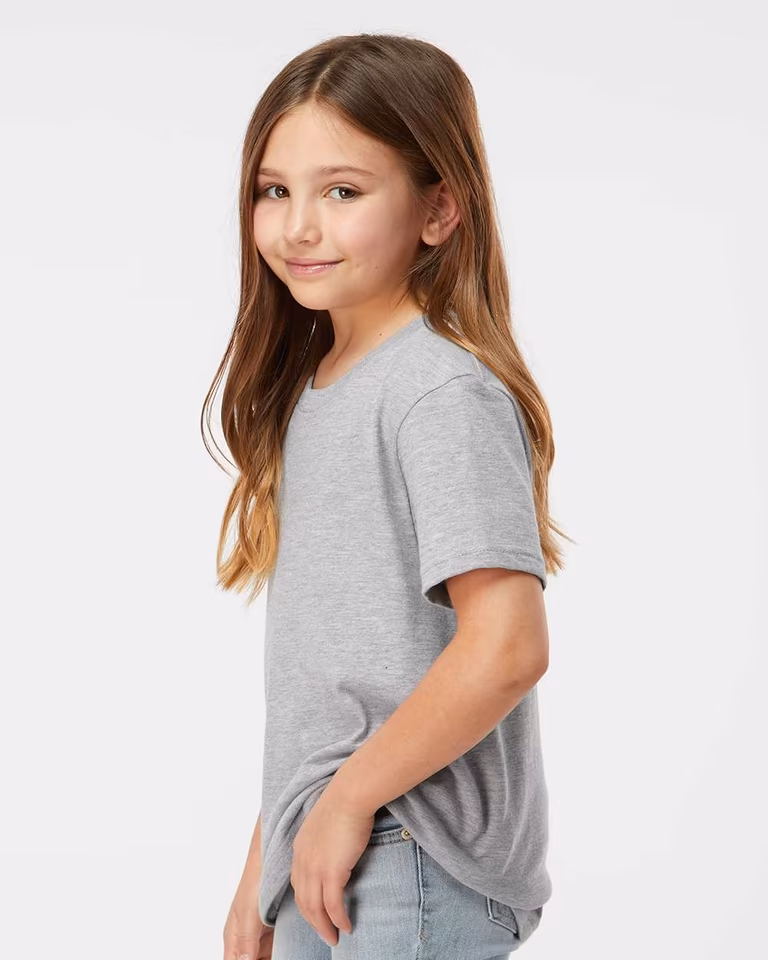 Youth Fine Jersey T-Shirt — Heather Grey