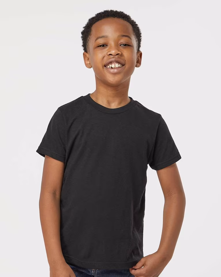 Youth Poly-Rich T-Shirt — Black