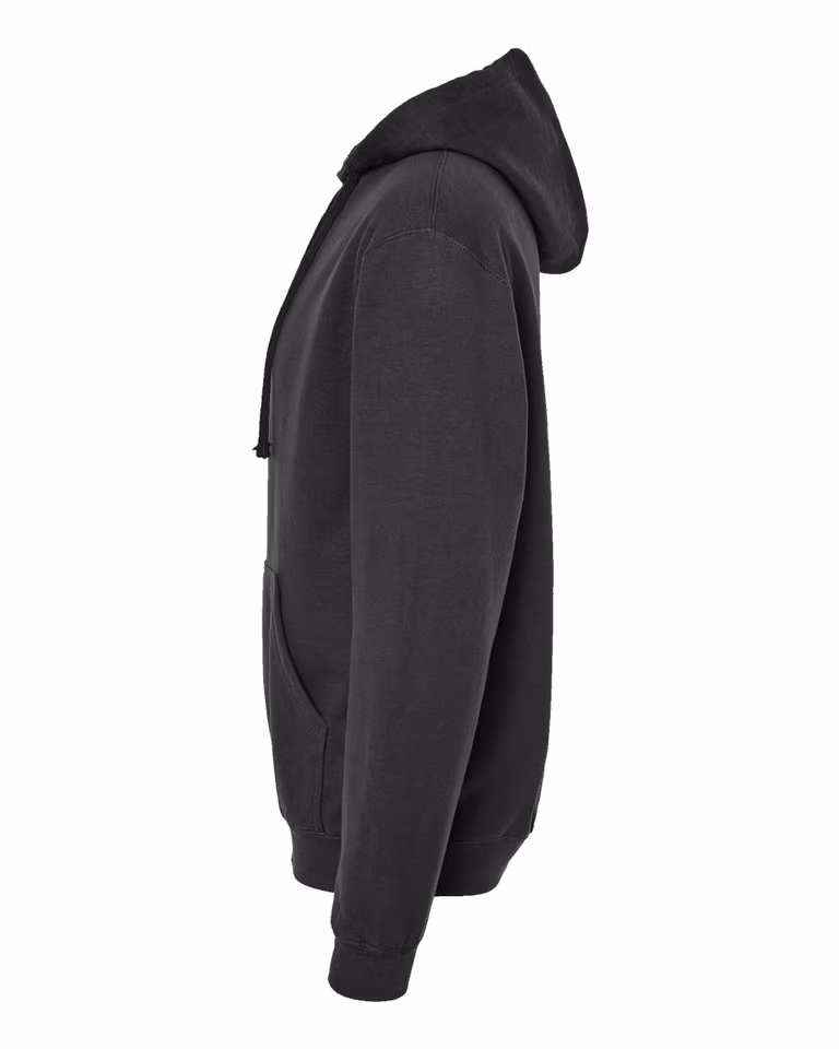Unisex Fleece Hooded Sweatshirt — Black