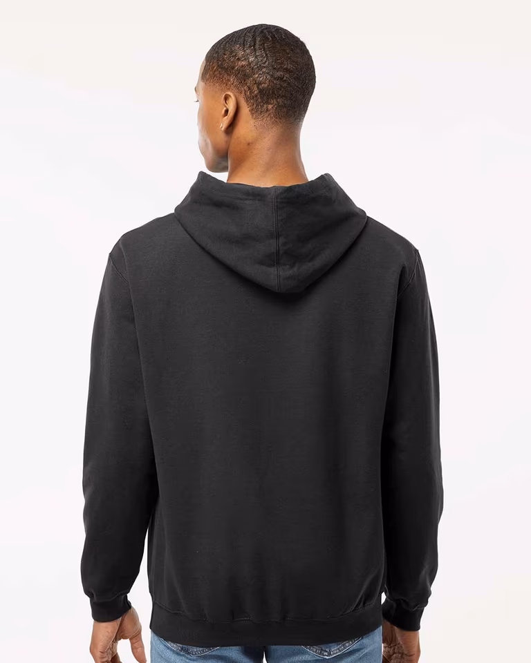 Unisex Fleece Hooded Sweatshirt — Black
