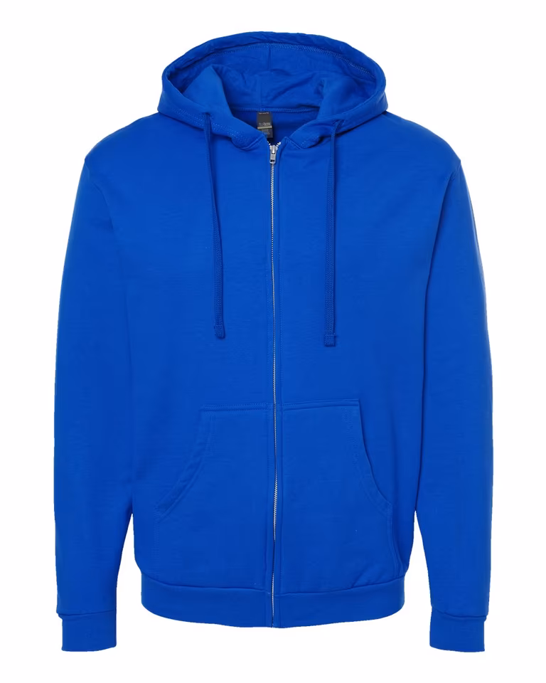 Unisex Full-Zip Hooded Sweatshirt — Royal