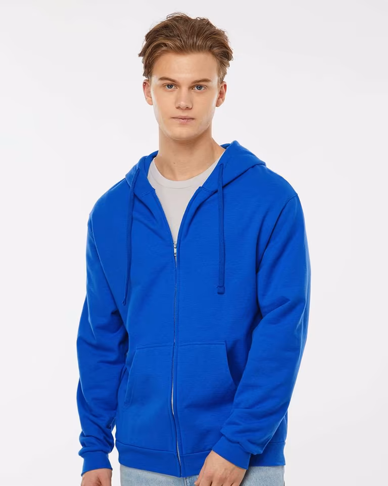 Unisex Full-Zip Hooded Sweatshirt — Royal