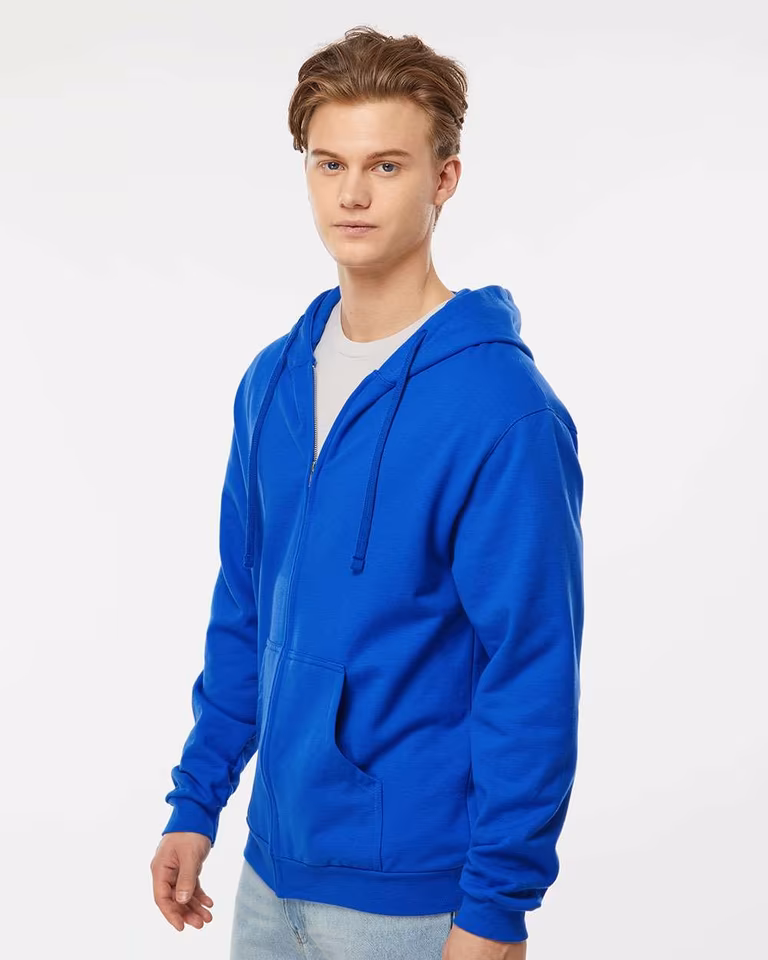 Unisex Full-Zip Hooded Sweatshirt — Royal