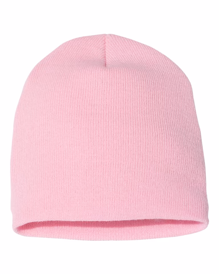 8 1/2" Beanie — Baby Pink