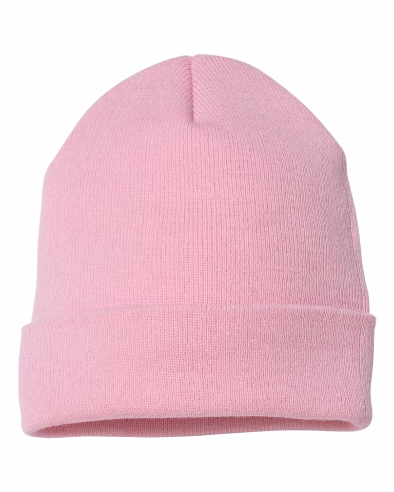 Cuffed Beanie — Baby Pink