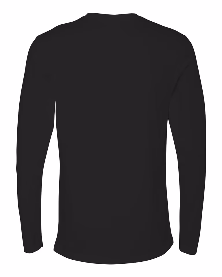 Unisex Cotton Long Sleeve T-Shirt — Black