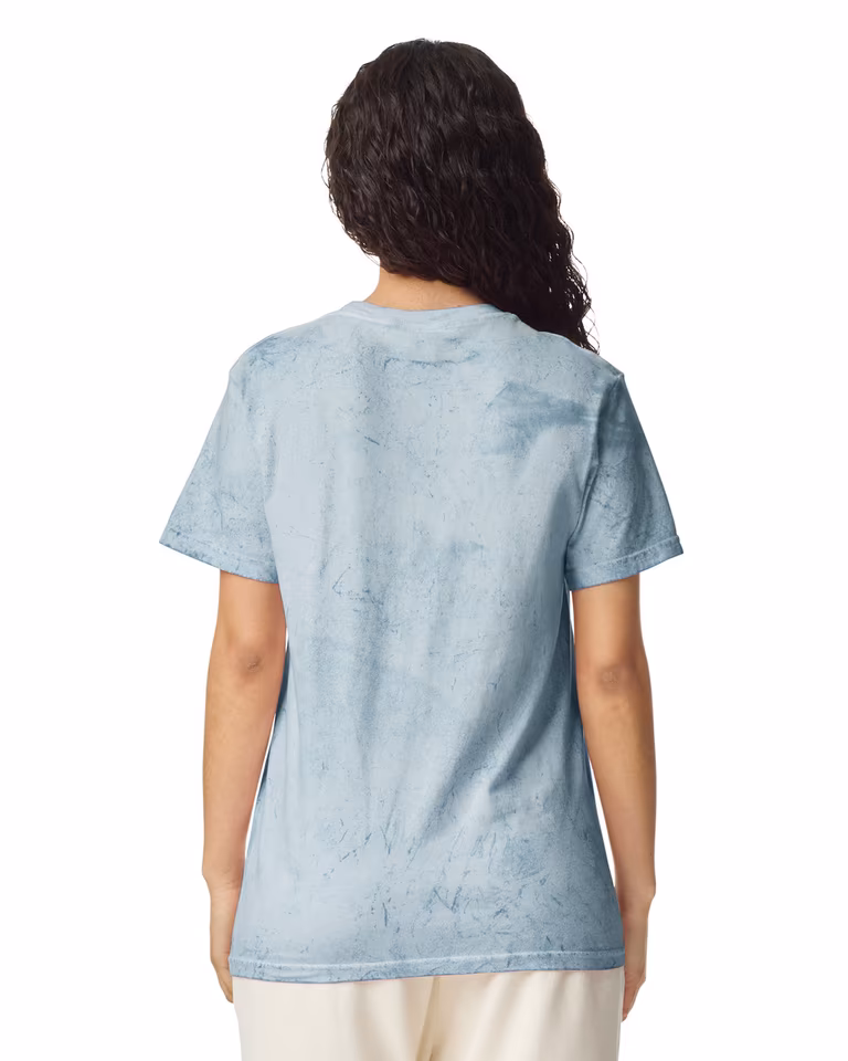 Unisex Colorblast™ Heavyweight T-Shirt — Ocean, worn