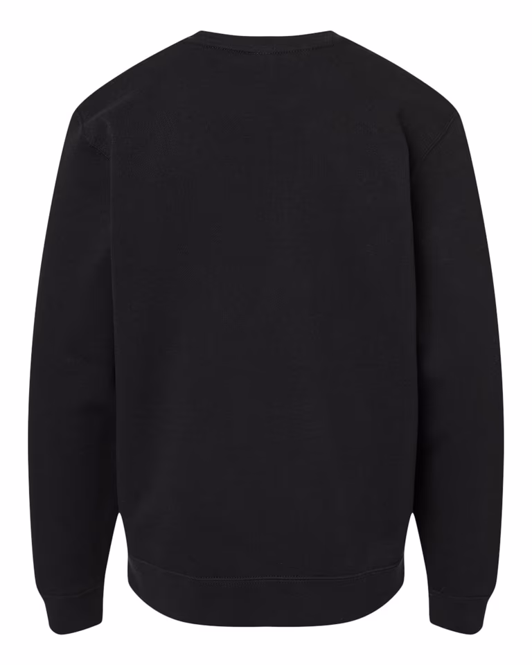 Youth Midweight Crewneck Sweatshirt — Black