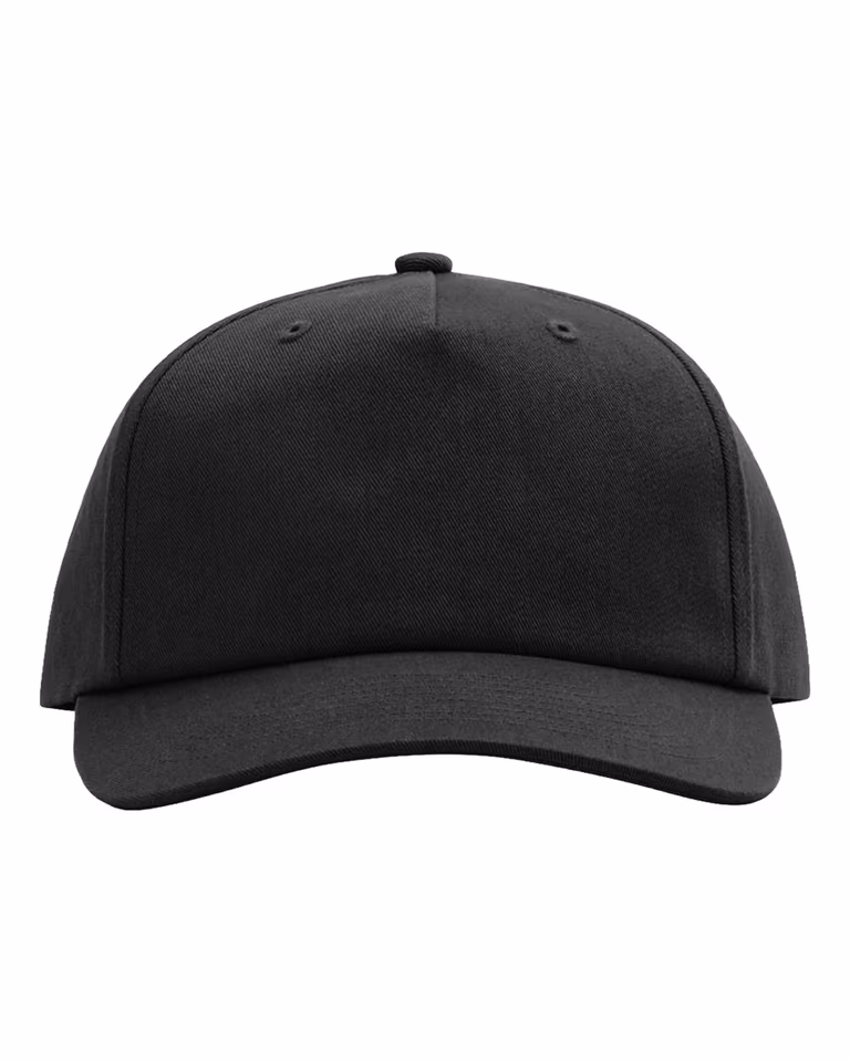 Five-Panel Gramps Cap — Black