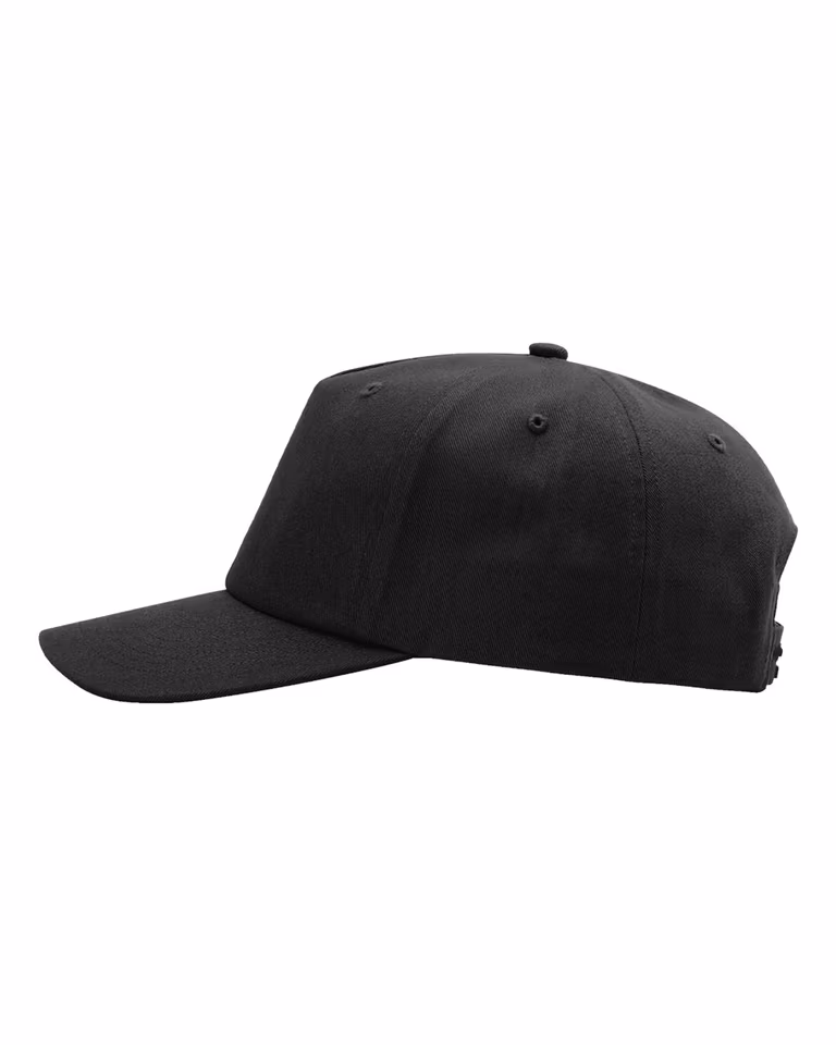 Five-Panel Gramps Cap — Black