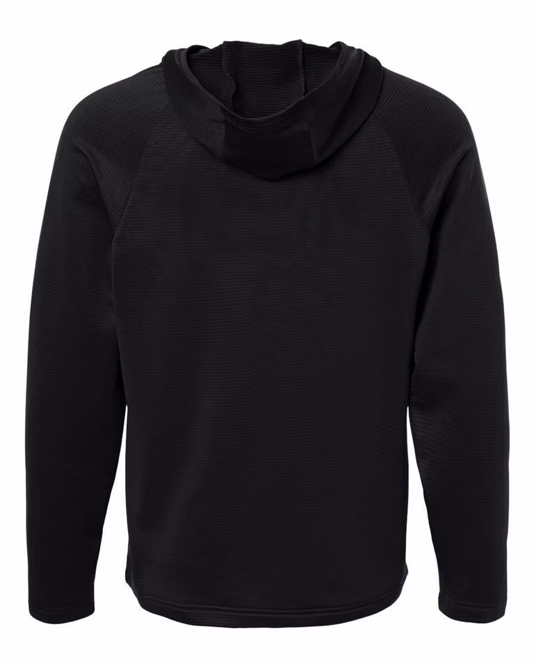 Men's Qualify Quarter-Zip Hooded Pullover — Black