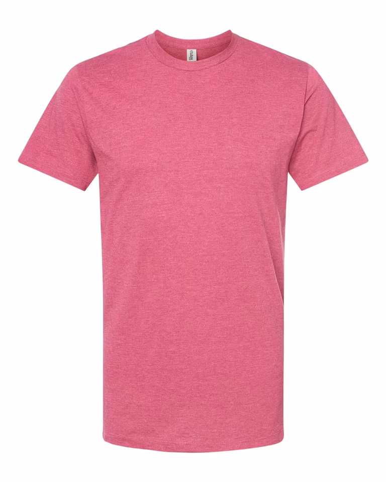 Men's Premium Cotton Blend T-Shirt — Cactus Flower Heather