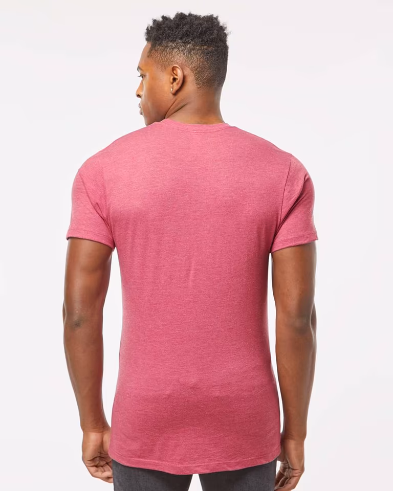 Men's Premium Cotton Blend T-Shirt — Cactus Flower Heather