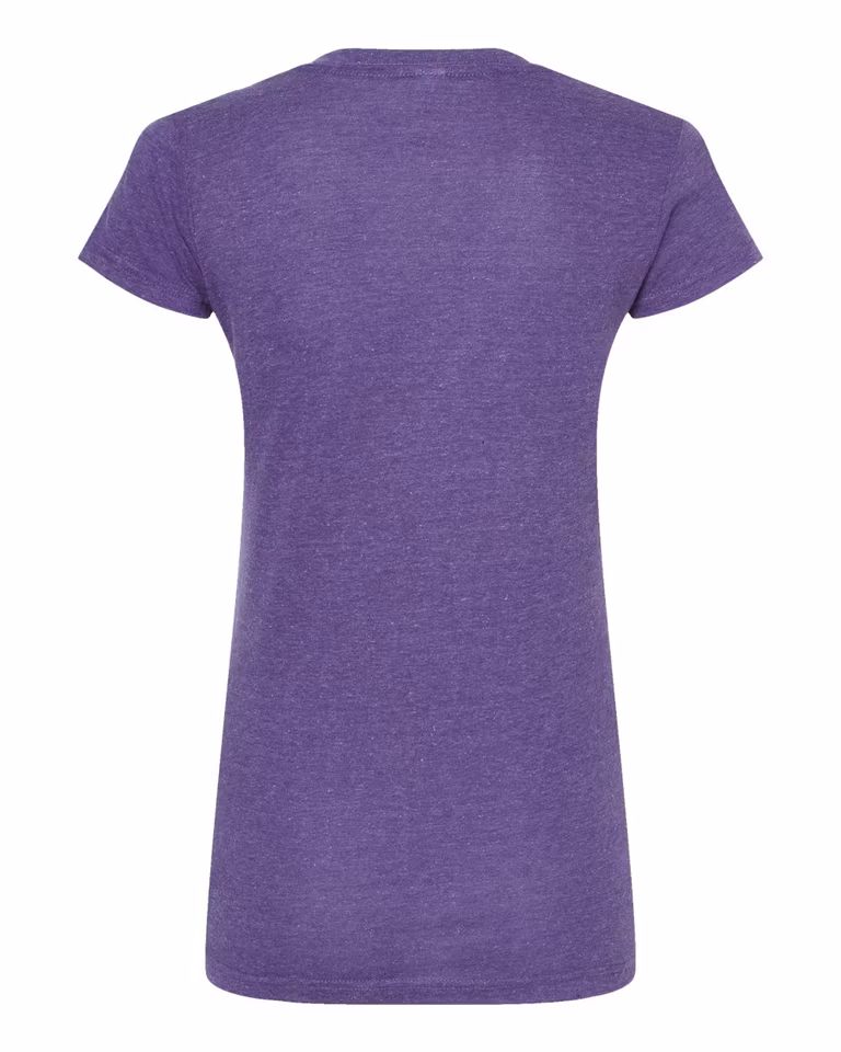 Women's Poly-Rich V-Neck T-Shirt — Heather Purple