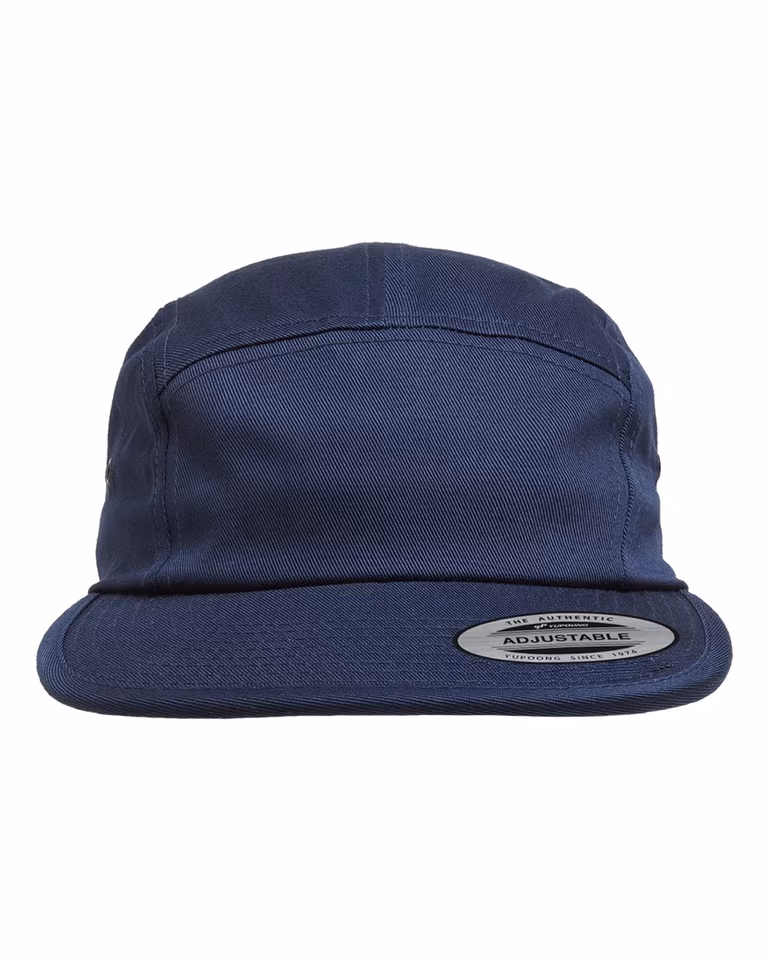 Classic Jockey Flat Bill Cap — Navy