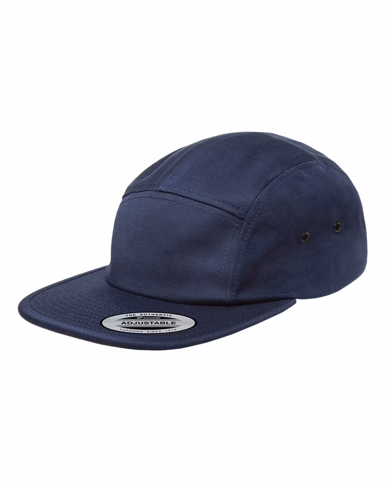 Classic Jockey Flat Bill Cap — Navy