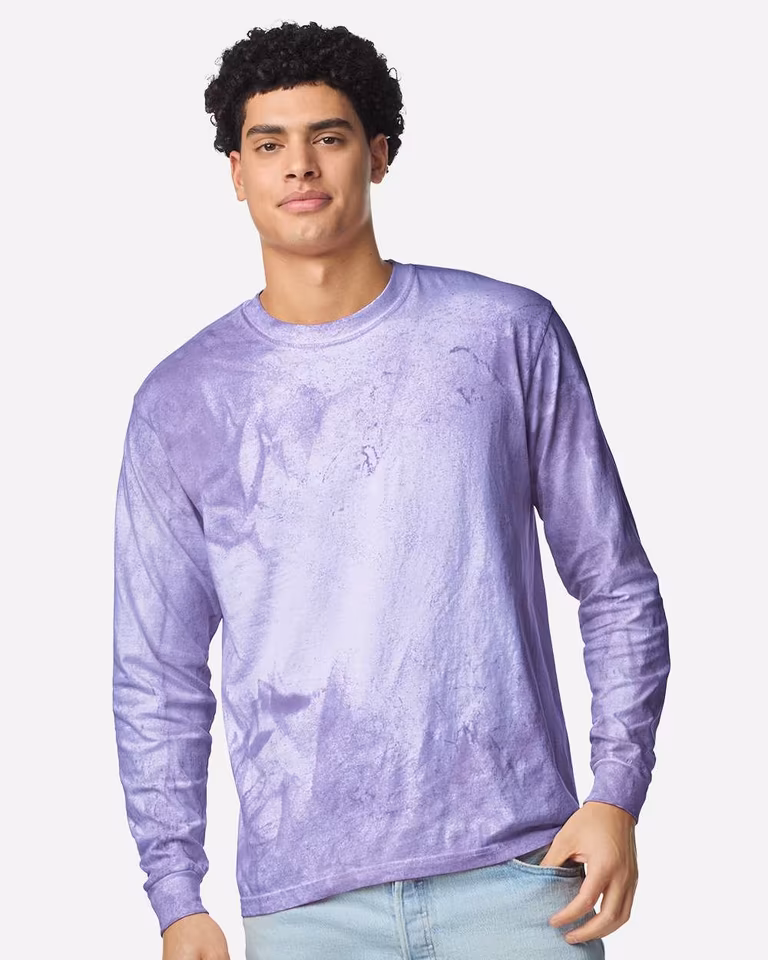 Unisex Colorblast™ Long Sleeve T-Shirt — Amethyst