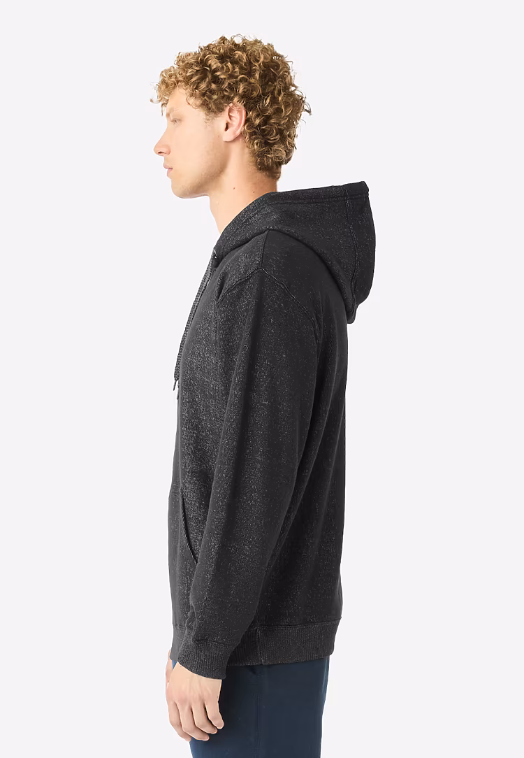 Unisex Nantucket Hoodie Sweatshirt — Black, worn