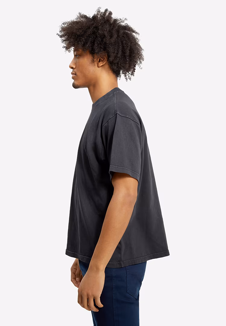 Unisex Urban Heavyweight Tee — Pigment Black, worn