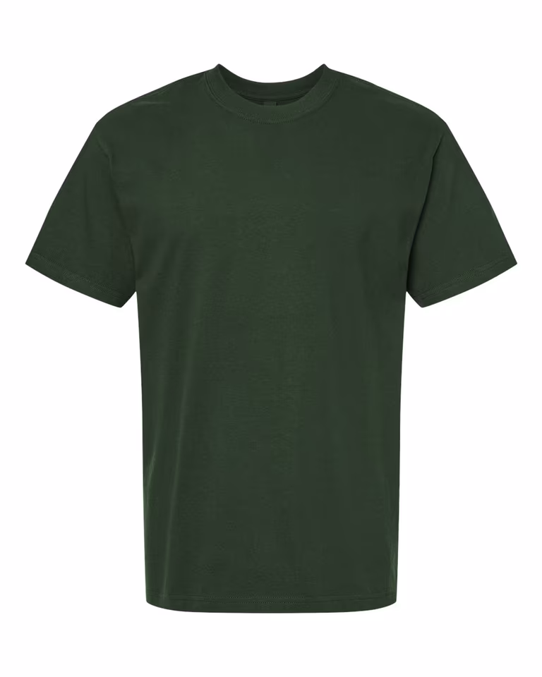 Unisex Hammer Maxweight T-Shirt in Forest Green — front