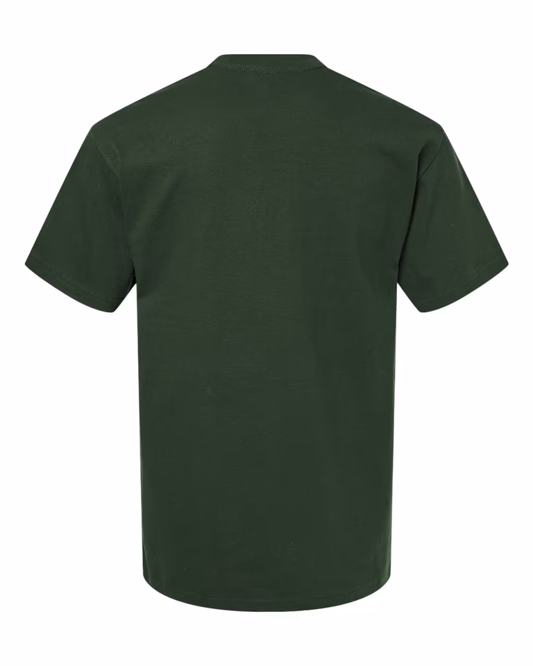 Unisex Hammer Maxweight T-Shirt in Forest Green — back