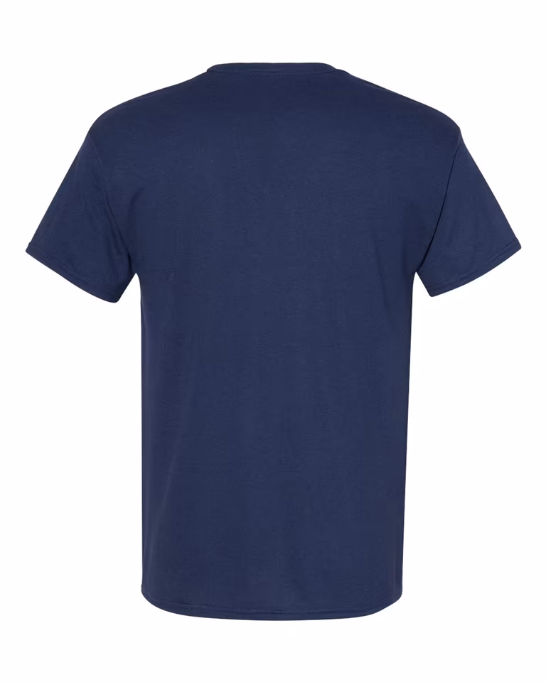 Perfect-T Triblend Short Sleeve Tee in Solid Navy Triblend — back