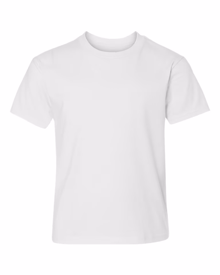 Youth Perfect-T Short Sleeve Tee in White — front