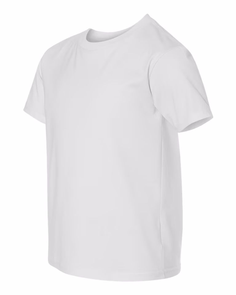 Youth Perfect-T Short Sleeve Tee in White — leftside