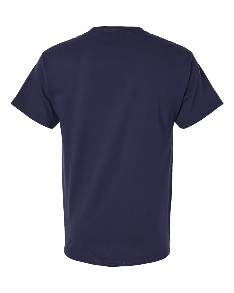 Unisex Essential Pocket T-Shirt in Athletic Navy — back