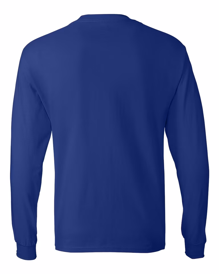 Authentic Long Sleeve Tee in Deep Royal — back