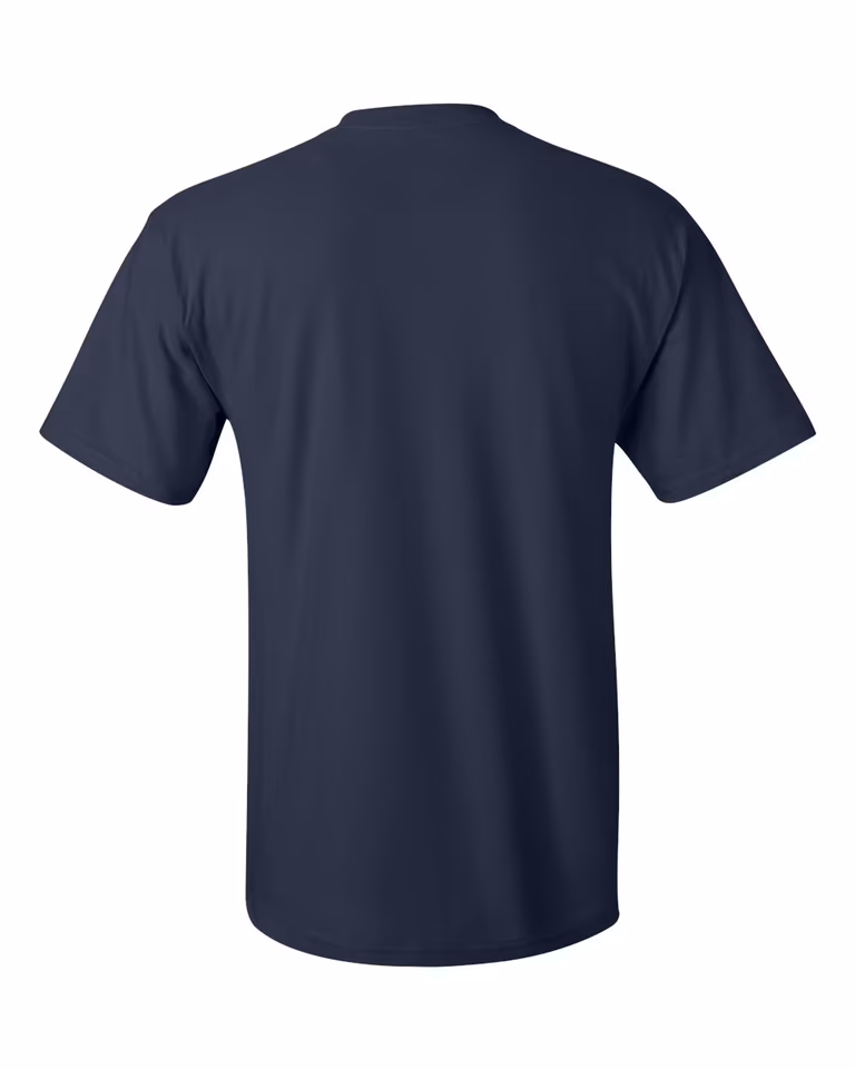 Authentic Short Sleeve Pocket Tee in Navy — back