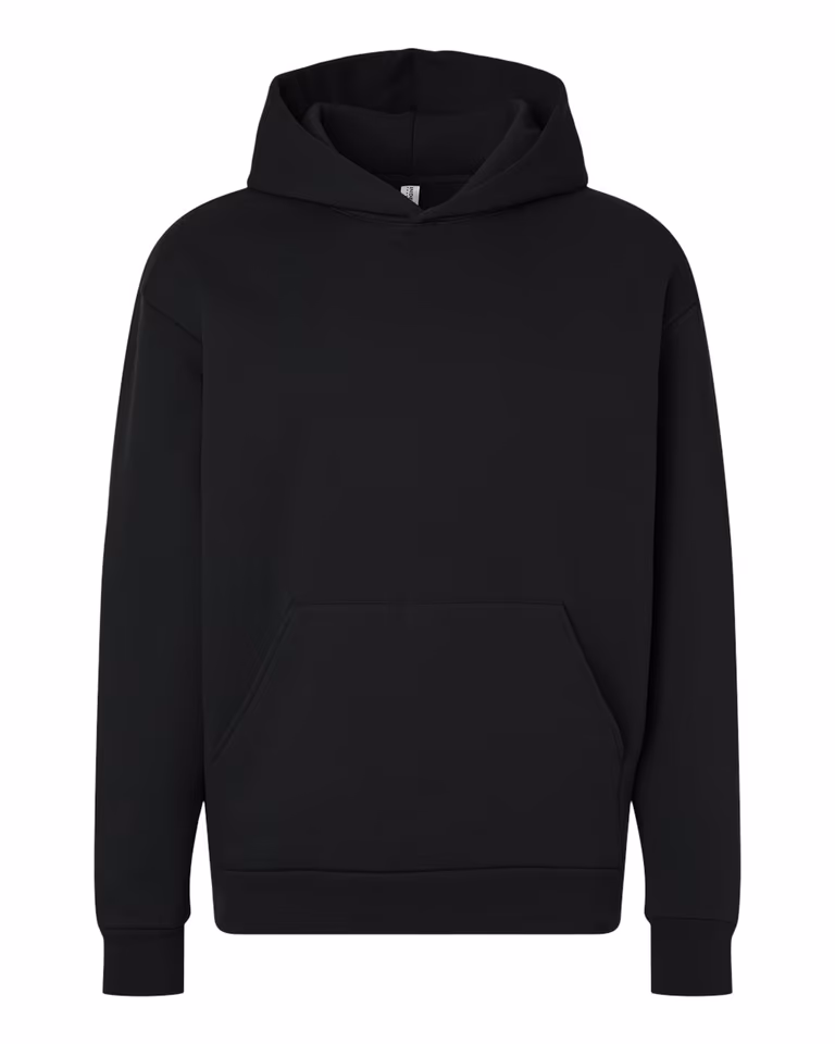 Boulevard Heavyweight Hoodie in Black — front