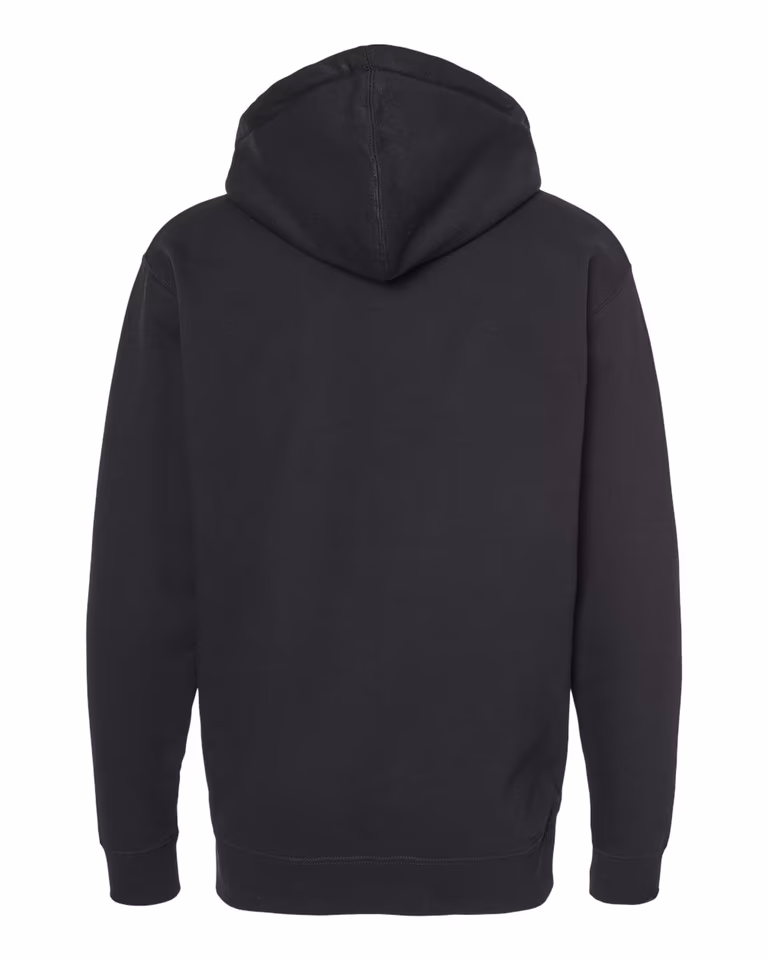 Unisex Full-Zip Hoodie in Black — back